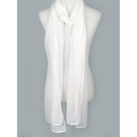 Ladies Chiffon Scarf Zodaca Fashion Women Ladies Lightweight Elegant Extra Long Chiffon Scarf for Women ()