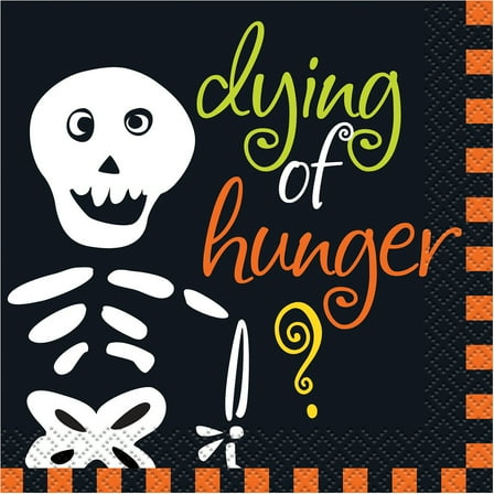 Dying of Hunger Halloween Beverage Napkins, 16ct
