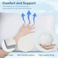 thumbnail image 3 of Size Set of 2  Rayon Shredded Memory Foam Pillows with Down Alternative Fill, 3 of 6