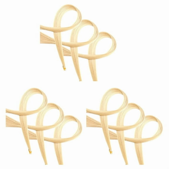 9Pcs Violin Bow Hair Replacement Kit Violin 29.2 Inch Fiddle Bow Rehair Tools Musical Bow Hair Violin Horse Hair, White,9 x Violin bow hair replacement kit,White