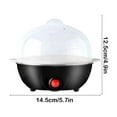 thumbnail image 3 of FastXmas Electric Easy Egg Cooker, 7 Eggs Capacity Tray Rapid Egg Cooker, Single Stack, for Poached, Medium & Soft Boiled Eggs, Omelets and Steamed Dumplings, Auto Shutoff Portable Egg Cooker, 3 of 6
