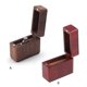 thumbnail image 5 of Joyero de madera de nogal hecho a mano para guardar anillos de boda., 5 of 5