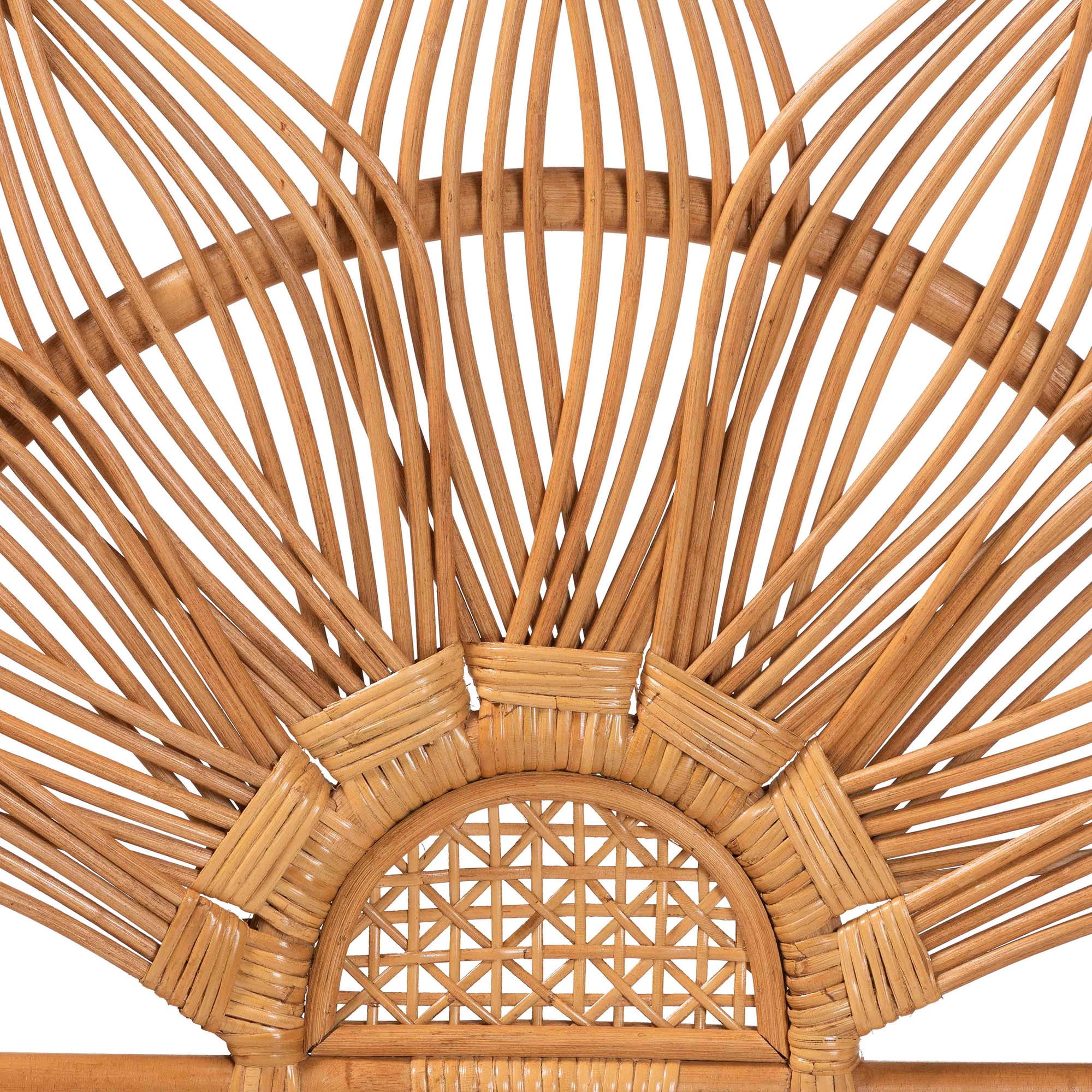 bali & pari Jasmine Boho Standalone Headboard, Twin, Light Honey