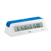 DGT 1001 - Blue/White - Chess Game Clock & Timer with Play Chess Instructions