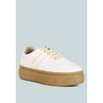 thumbnail image 2 of Monigue Faux Leather Cross Stitch Detail Sneakers, 2 of 11