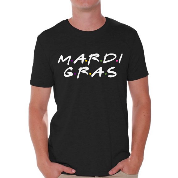 Mardi Gras Men's Tees Carnival Outfit for Him Festive New Orleans Shirt 2021 Pancake Tuesday T-Shirt