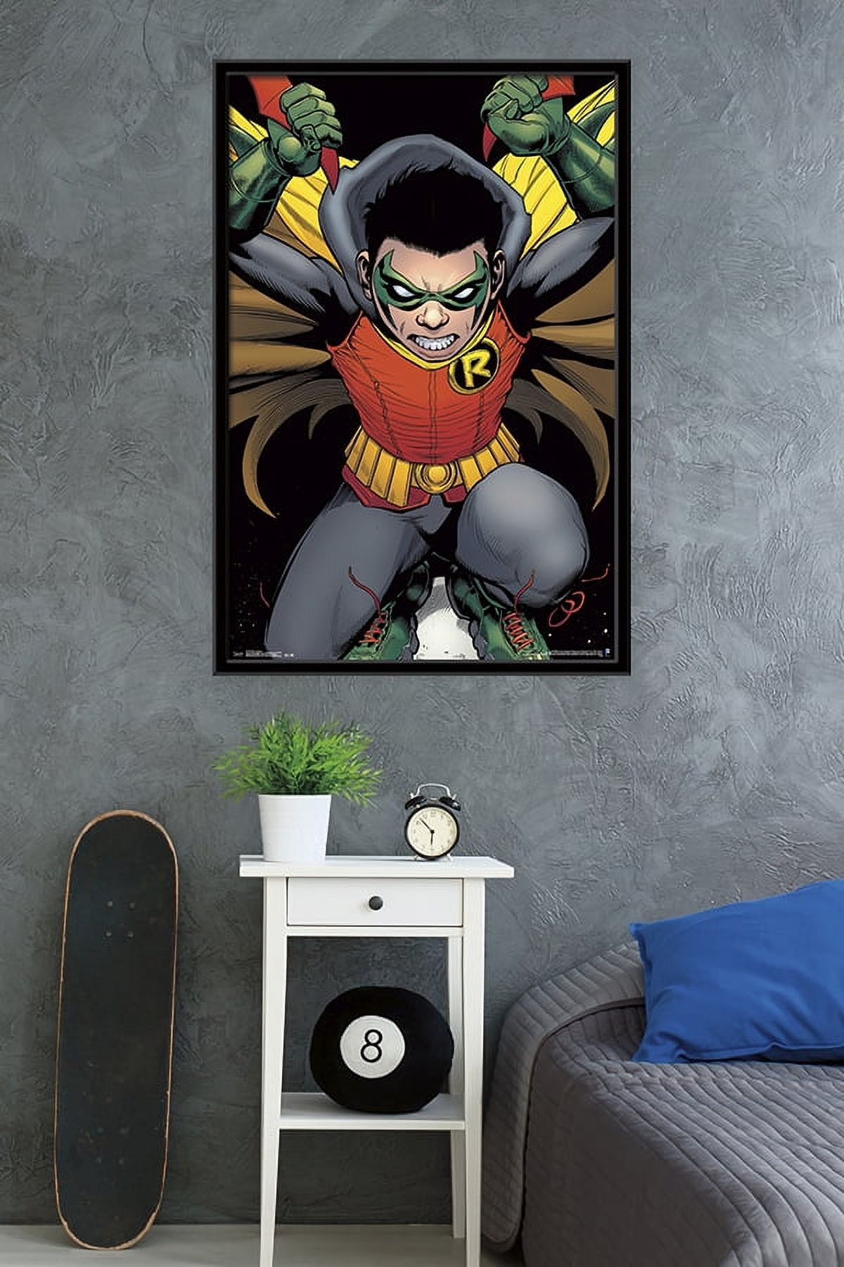 DC Comics - Robin - Damian Wayne Wall Poster, 22.375" x 34", Framed