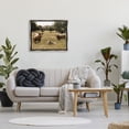 thumbnail image 2 of Stupell Industries Three Cattle Relaxing Grassland Pasture Rural Farm Trees Photograph Luster Gray Floating Framed Canvas Print Wall Art, Design by Daphne Polselli, 2 of 5