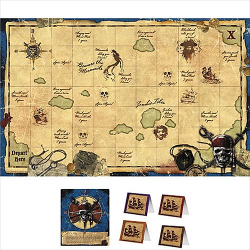 Pirates of the Caribbean Party Game Poster 1ct