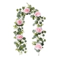 thumbnail image 3 of Guirnalda de flores artificiales, versátil decoración para bodas, enredadera floral, enredadera de rosas artificiales para centros de mesa festivos,, 3 of 8