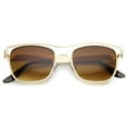 thumbnail image 3 of Unisex Horn Rimmed Sunglasses UV400 Cut-Out Geometric Frame Metal 9871, 3 of 4