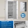 thumbnail image 3 of Tigerking 13.12 Cu. ft. Large Steel Fireproof Safe, Home Luxury Safe Box with Digital Password Lock for Home Office Vault, White, 3 of 9