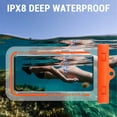thumbnail image 4 of Universal Phone Pouch IPX8 Phone Case For Beach Underwater Cellphone Dry Bag With Lanyard Fits All Phones Up To 7.2IN, 4 of 7