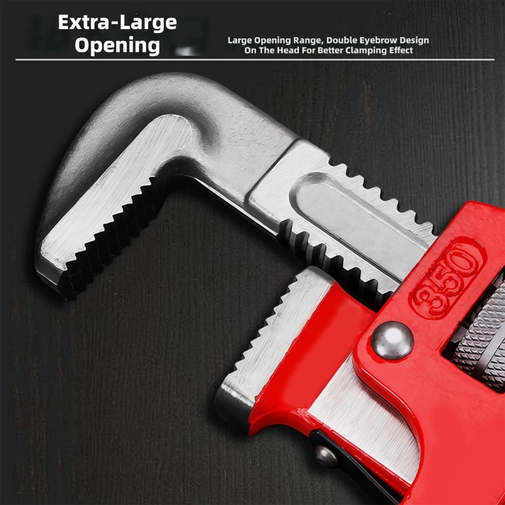 PatungKu Adjustable Wrench Large Opening Short Handle Multifunctional Wrench Plumbing
