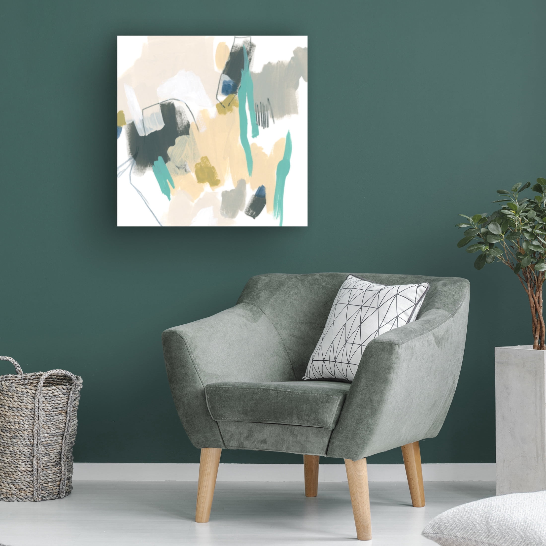 Canvas Wall Art - June Erica Vess 'Strike Reflection I' Wall Art for Living Room, Bedroom, or Office Décor by Trademark Fine Art - 24 x 24 Inches