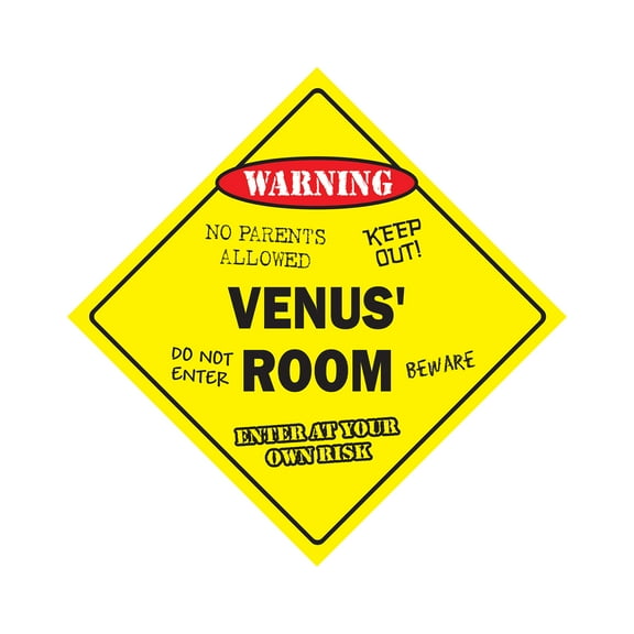 SignMission X-Venus Room 12 x 12 in. Crossing Zone Xing Room Sign - Venus