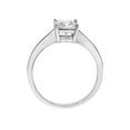 thumbnail image 4 of Precious Stars 14K White Gold 1ct TGW Princess-cut Cubic Zirconia Solitaire Engagement Ring, 4 of 5