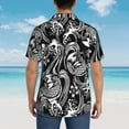 thumbnail image 6 of Japanese Totto Hawaiian Shirts For Men, Summer Short-Sleeve Relaxed-Fit Button-Down Shirts Small, 6 of 9