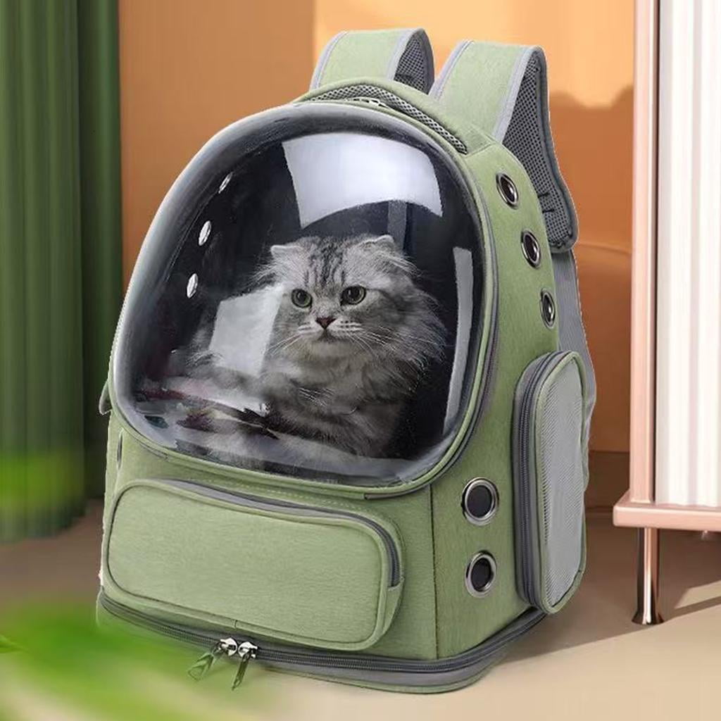 Yihuala Travel Pet Backpacks with Clear Window For Small Cats Dogs Breathable Pet Carrying Backpacks For Outdoor and Travel