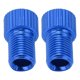 thumbnail image 5 of 2 unids/set Presta a Schrader convertidor de válvula de bicicleta adaptador de bomba de bicicleta de montaña resistente al desgaste azul, 5 of 10