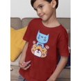 thumbnail image 2 of Cute Cat And Tiger Stack T-Shirt Toddler -Image by Shutterstock,  4 Toddler, 2 of 4