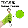 thumbnail image 3 of 100pcs  GP Craft  8Mil Diamond Textured Green Nitrile Gloves (Automative Work) Cleaning Hand Cover, 3 of 5