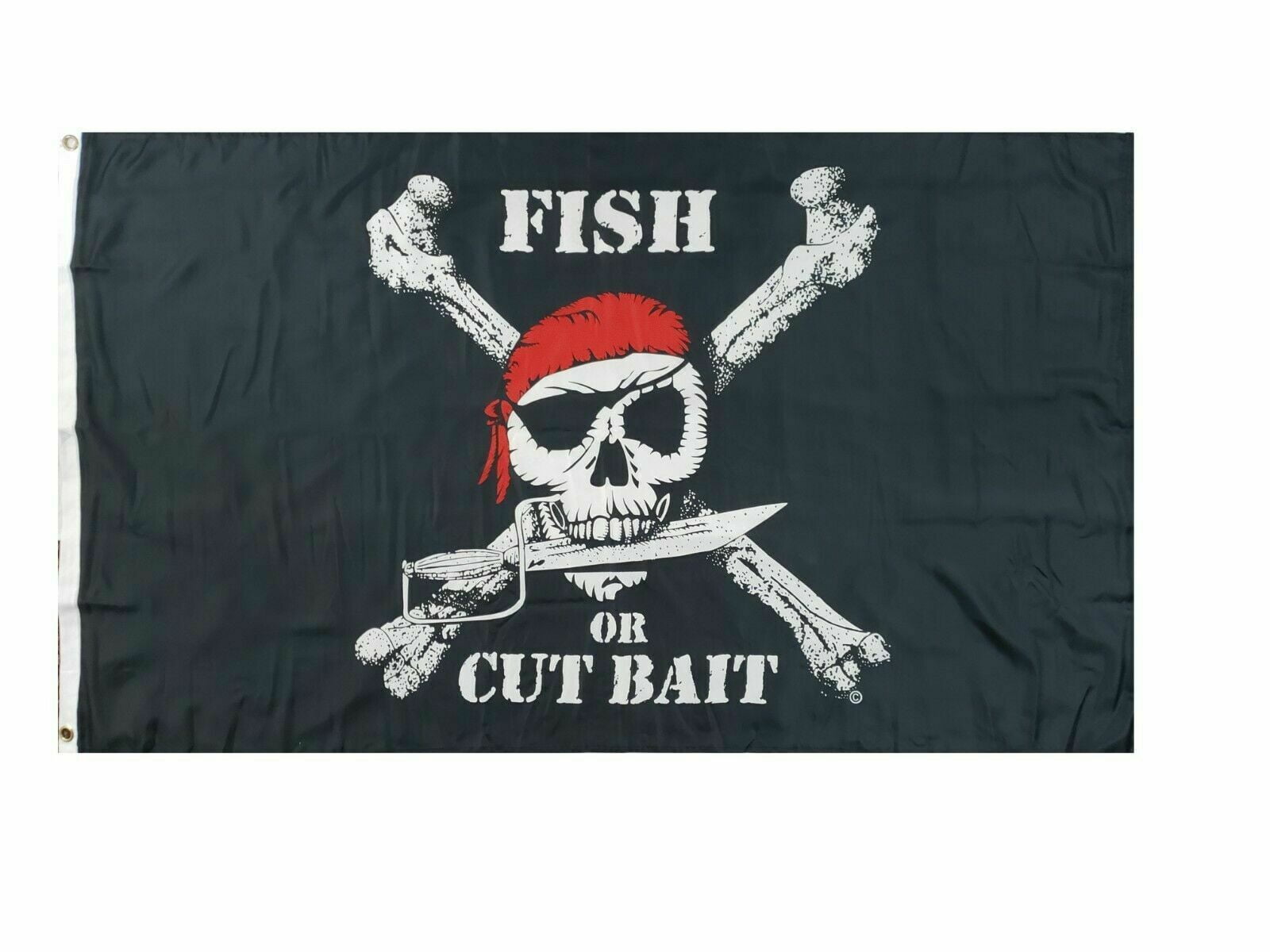 Flappin' Flags Pirate Surrender Booty Outdoor Garden Flag 12X18in Red 