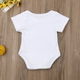 thumbnail image 6 of Arvbitana Newborn Baby Short Sleeve Romper O Neck Snap Jumpsuit Infant Summer Casual One-piece Outfits, 6 of 9