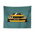thumbnail image 1 of Race Car Tapestry, Retro Style Detailed Demonstration of a Single Sports Auto with Motifs, Fabric Wall Hanging Decor for Bedroom Living Room Dorm, 2 Sizes, Multicolor, by Ambesonne, 1 of 1