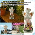 thumbnail image 2 of Glass Angel Figurines Sculpture Angel Ornaments With Detailed Feathered Angel Wings And Sitting Pose For Home Or Office Decor 01-as shown, 2 of 4