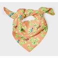 thumbnail image 3 of Bimba Orange Robin Watercolor Pure Silk Printed Head Bandanas Summer Neck Wrap Scarf 40 x 80 Inches, 3 of 6