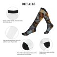 thumbnail image 5 of Lsque Flower Field Cute Bulldog Pattern Sport Compression Socks for Men & Women 15-20 mmHg Knee High Nurse Pregnant Running Medical and Travel Athletic, 5 of 6