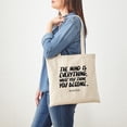 thumbnail image 3 of CafePress - Buddha Quote The Mind Is Everything Tote Bag - Unisex Canvas Tote Bag, Beige, 1-Piece, 3 of 6