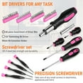 thumbnail image 3 of THINKWORK Pink Tool Set- 207 Piece Lady's Portable Home Repairing Tool Kit, 3 of 8