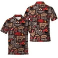 thumbnail image 2 of Retro National Barbecue Day Polo Shirts For Men Grill And BBQ Golf Polos Mens Polo Shirts Short Sleeve Button Up Shirt Men, 2 of 7