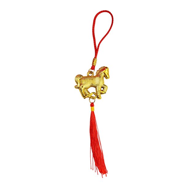 Adorno decorativo colgante del año del caballo del zodiaco chino para pared, puerta o ventana del hogar; amuleto de la suerte