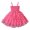 Hot Pink, variant on Vedolay Girl Dress Little Girls Short Sleeve Dresses Easter Summer Cotton Casual Swing Twirly Sundress,Hot Pink 18-24 Months