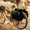 thumbnail image 3 of Canvas Bike Double Pannier Water Resistant Rack 40L Capacity Black, 3 of 7