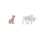 thumbnail image 1 of Estatua de gato, figura decorativa de escritorio, estatua de toro, escultura de resina cerámica decorativa coleccionable, ideal para regalar, decoraci, 1 of 8
