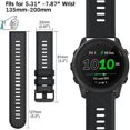 thumbnail image 2 of Bracelet For Forerunner 745, 22mm Silicone Replacement Strap For Garmin Venu 2/garmin Vivoactive 4/forerunner 745 BandVivoactive 4, 2 of 5