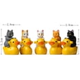 thumbnail image 3 of 4 piezas miniatura gato muñeca Micro paisaje PVC estatuas de pastel Topper manualidades regalos de bricolaje adorable muñeca gato Amarillo Yotijar 4 piezas de muñeca de gato, 3 of 9