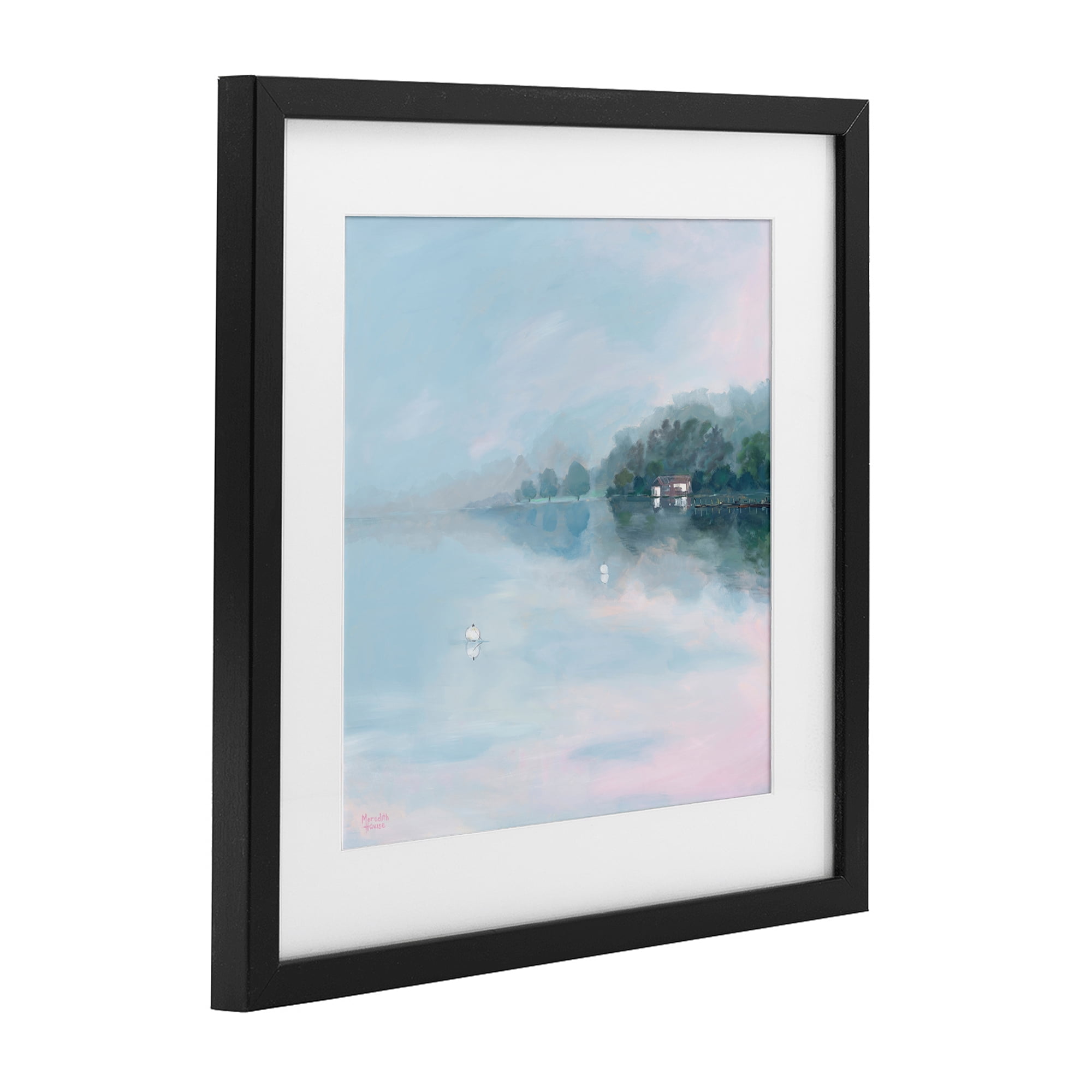 Stupell Industries Morning at Lake Windermere Black Framed Print Under Glass, design by Meredith Howse