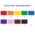 thumbnail image 3 of Láminas de vinilo Cricut Permanent Rainbow Sampler, 30 x 30 cm, paquete de 20, 3 of 7