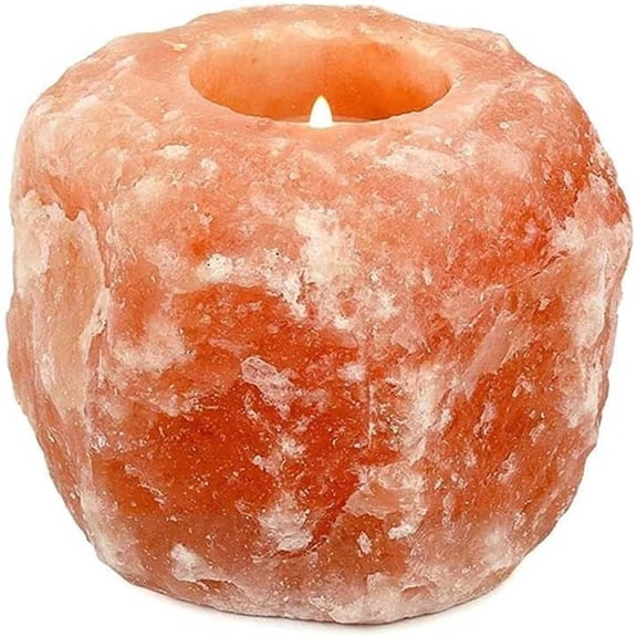 Natural Salt Crystal Stone Candle Holder Stand Crystals Candle Cave Wedding Valentine'S Day Gift
