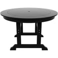 thumbnail image 2 of Paradise Table à Manger Ronde en Plastique HDPE 47 Pouces pour Extérieur, 2 of 5