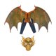 thumbnail image 5 of Máscara facial de dragón, disfraz de alas, accesorio de disfraz, accesorios para fotos, cubierta facial, máscara de Cosplay de Halloween, traje de Amarillo Fernando Disfraz de alas para cubrir la cara, 5 of 8