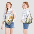 thumbnail image 4 of Farmhouse Floral Crossbody - Rustic Sunflower & Butterfly Pattern, Multi-Pocket Anti-Theft Daypack, 4 of 4