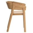 thumbnail image 3 of !nspire Mid-Century Modern Solid Wood & Oak Veneer Dining Chair, Set of 2-Color:Natural, 3 of 6