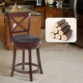 thumbnail image 4 of PayLessHere Classic Rustic Solid Wood Dining Room Swivel Chair Set of 2, 4 of 7