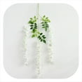 thumbnail image 6 of 12 Pack Artificial Wisteria Vine Fake Wisteria Hanging Garland Silk Long Hanging Bush Flowers String Home Party Wedding Decor, 6 of 7